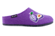 Женские закрытые тапочки БЕЛСТА из фиолетового войлока украшены вышивкой Сливы - 3