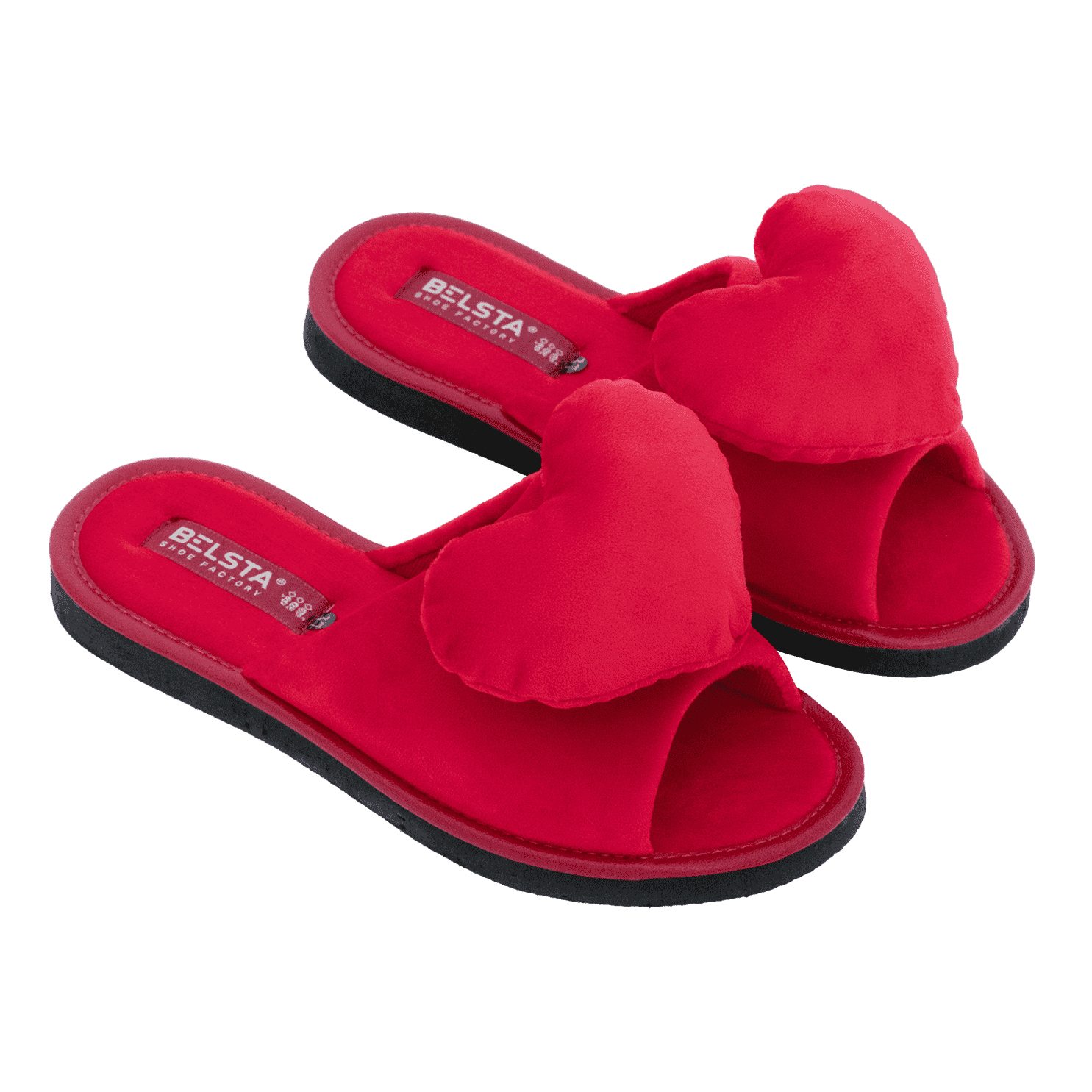 Women's velour slippers BELSTA - 4