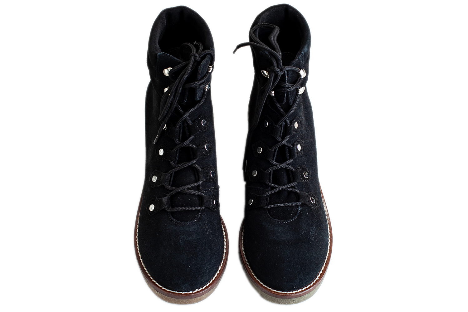 Жіночі демісезонні черевички БЕЛСТА із чорної натуральної замші - 2