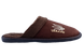 Мужские закрытые тапочки БЕЛСТА из коричневого замша украшены патриотической вышивкой Трезубца - 3