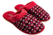 Жіночі закриті капці БЕЛСТА з бордової в'язанки прикрашені орнаментом і рожевим відворотом - 1