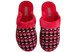Женские закрытые тапочки БЕЛСТА из бордовой вязанки украшены орнаментом и розовым отворотом - 2