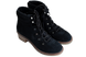 Жіночі демісезонні черевички БЕЛСТА із чорної натуральної замші - 1
