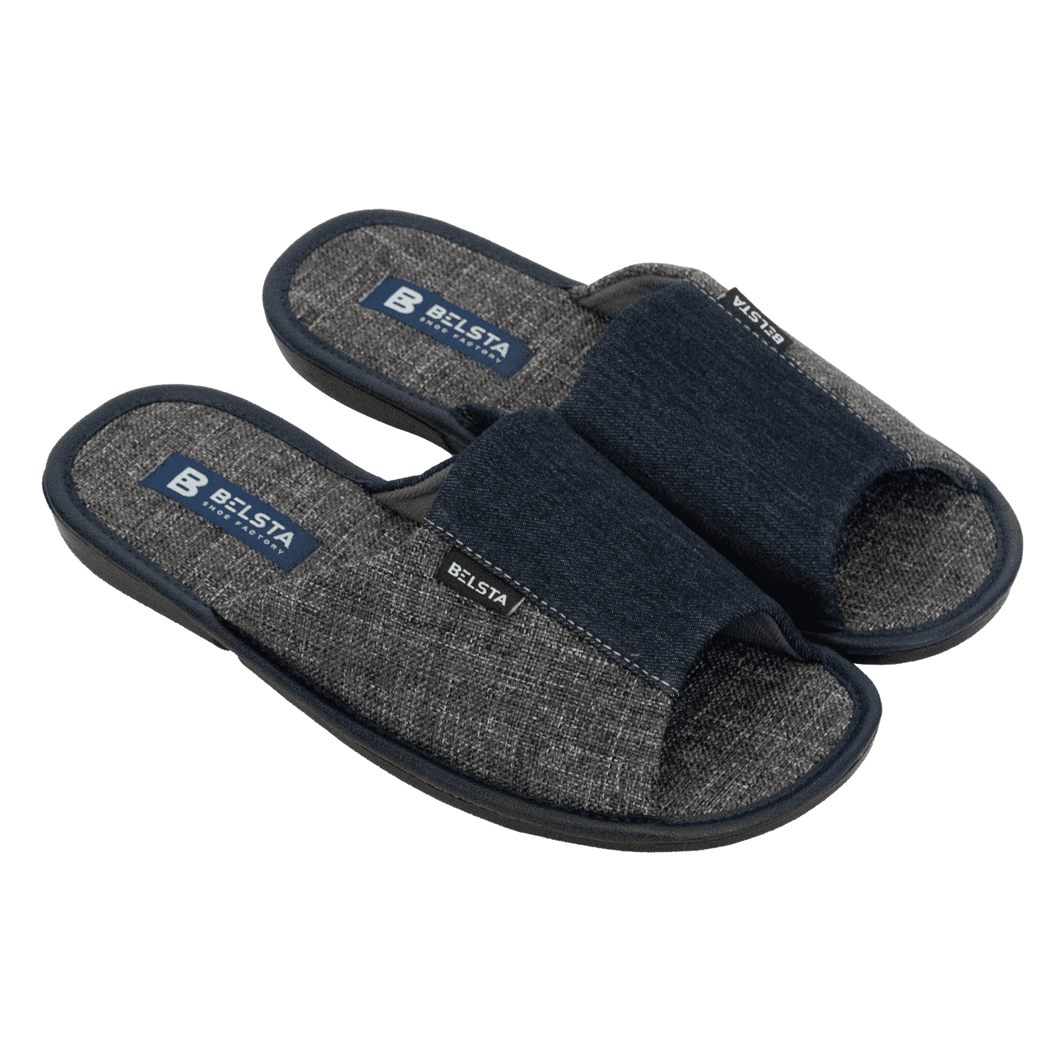 Men's denim slippers BELSTA - E