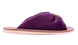Женские открытые тапочки БЕЛСТА из фиолетового велюра на бежевой стельке - 3