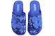 Жіночі закриті капці БЕЛСТА із синьої в'язанки прикрашені орнаментом і блакитною квіткою - 2