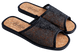 Женские открытые тапочки БЕЛСТА из прочной чёрной сетки, украшены узором - 1