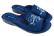Женские открытые тапочки БЕЛСТА из синего текстиля украшены узорной вышивкой - 1
