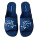 Женские открытые тапочки БЕЛСТА из синего текстиля украшены узорной вышивкой - 2