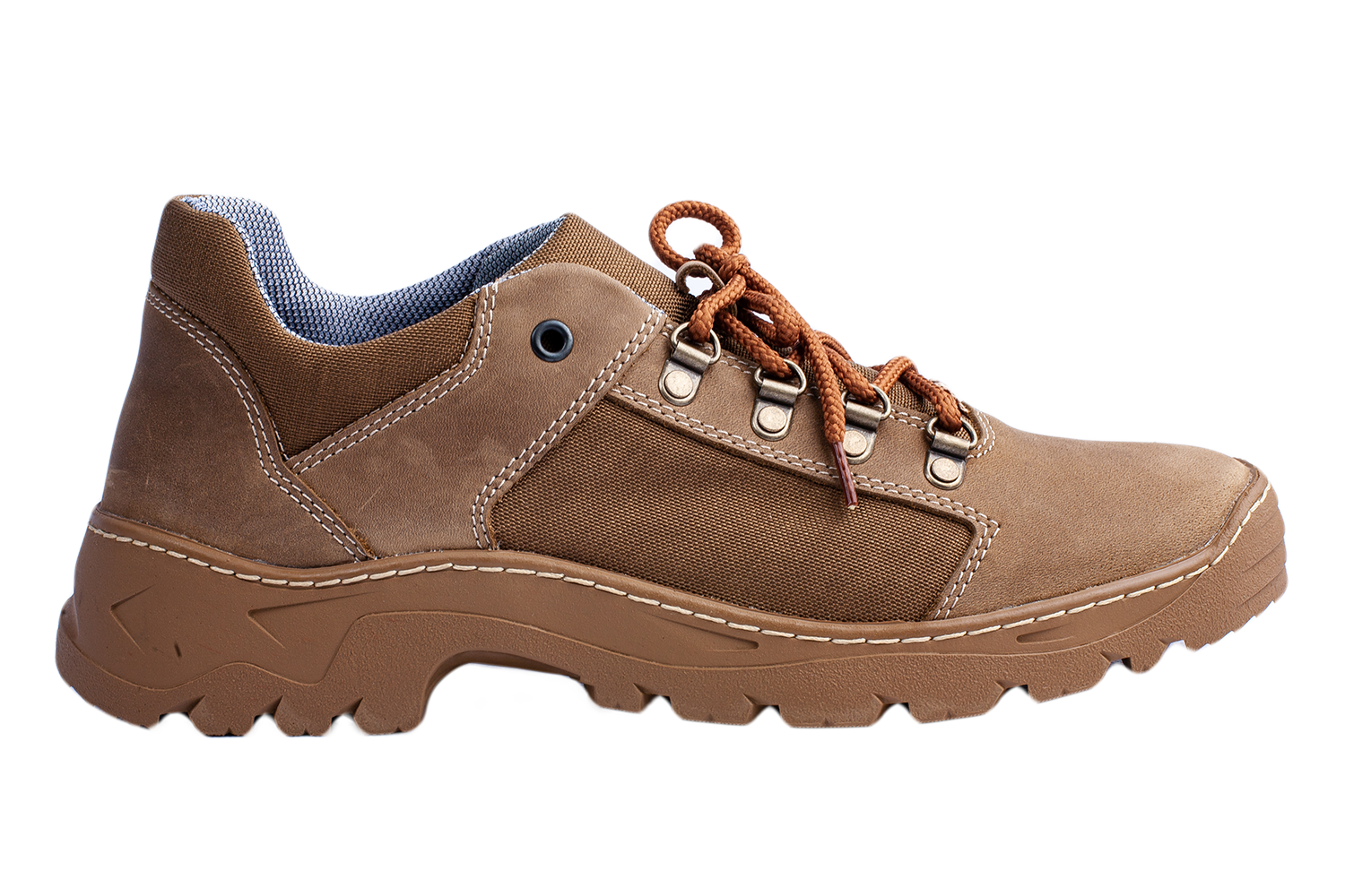 Мужские демисезонные ботинки БЕЛСТА из нубука и текстиля на шнуровке - 3