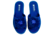 Жіночі відкриті капці БЕЛСТА з синього текстилю прикрашені хутром - 2