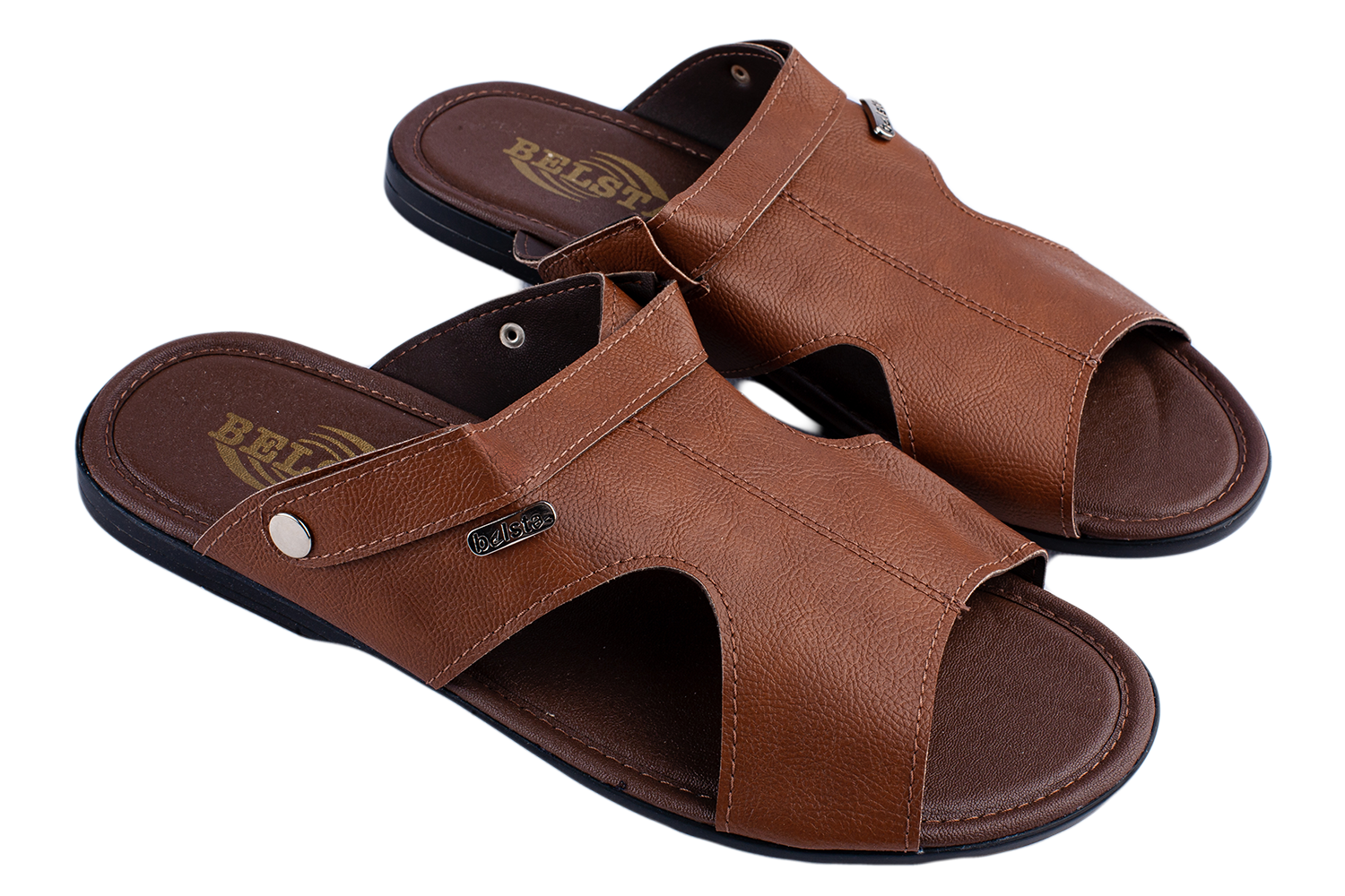 Men's summer flip-flops BELSTA of eco leather - 1