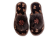 Children's open velour slippers BELSTA - 2