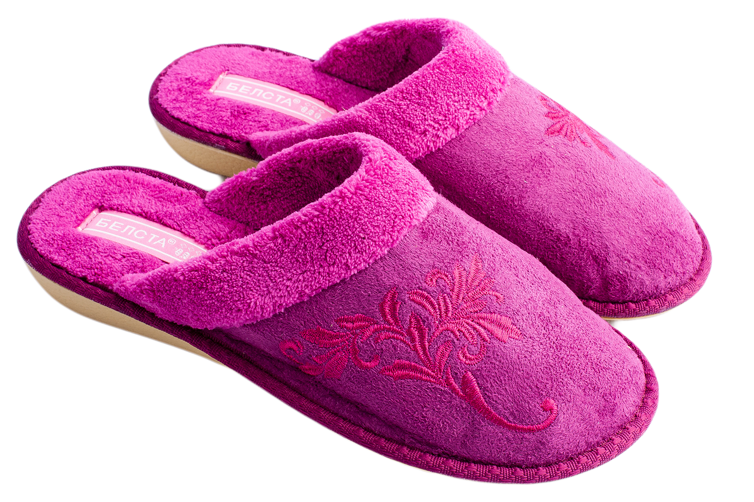 Women's closed slippers BELSTA suede - 1