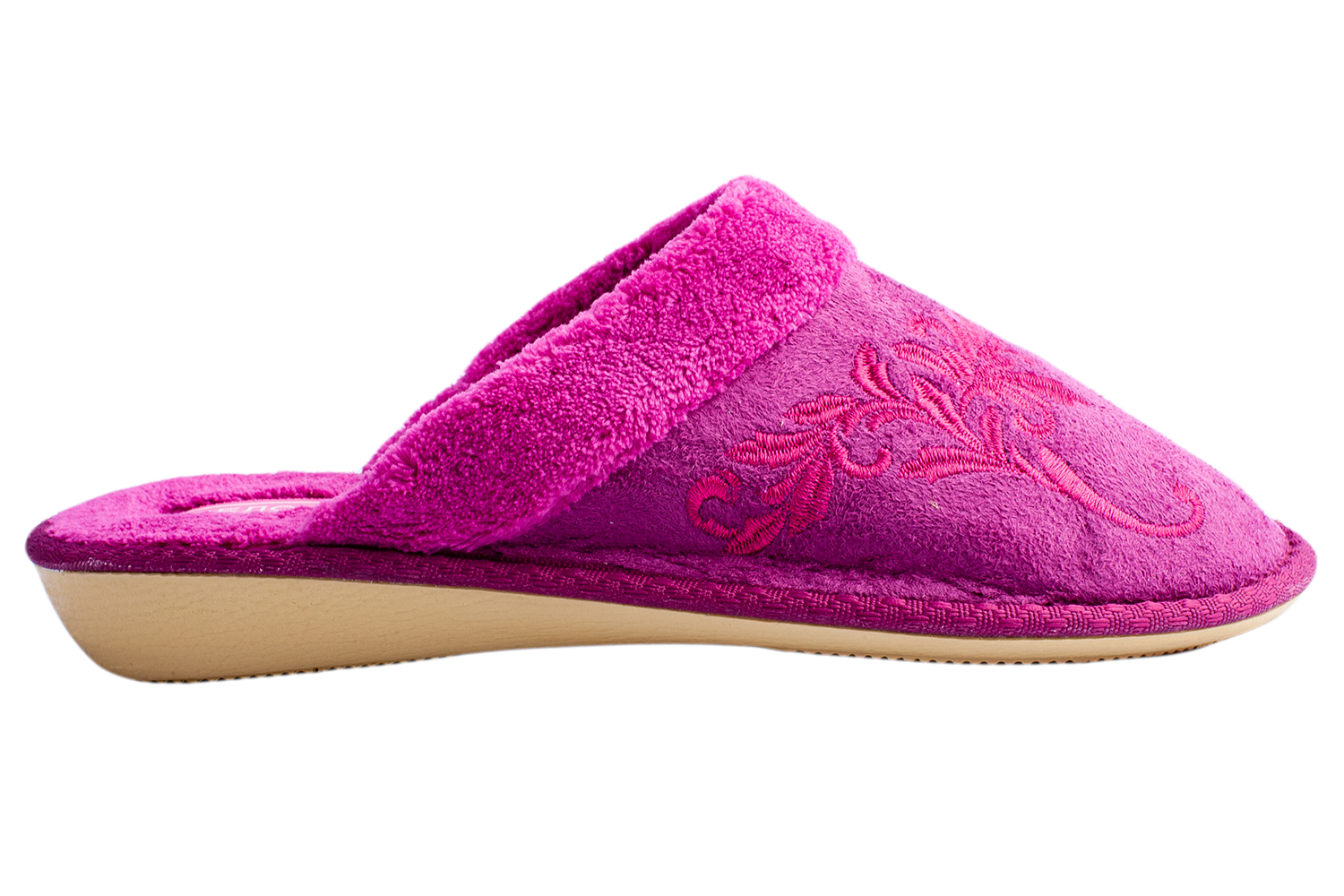 Women's closed slippers BELSTA suede - 3