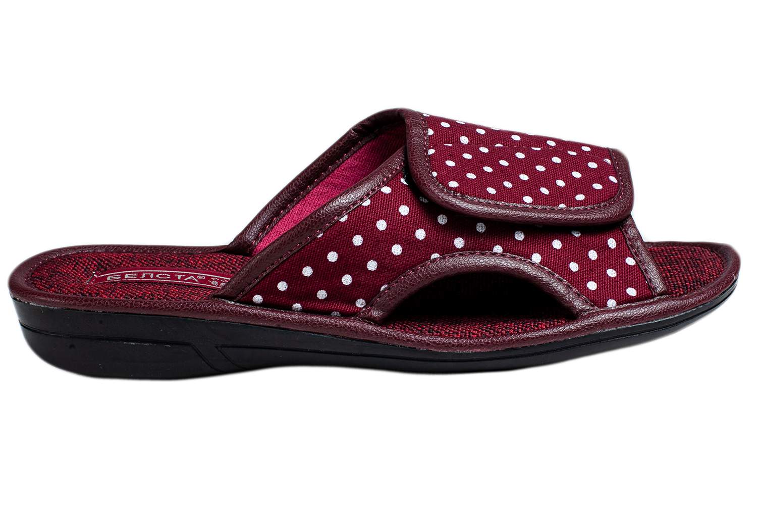 Women's outdoor slippers BELSTA textile with velcro - 2