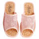 Женские открытые тапочки БЕЛСТА из прочной нежно розовой сетки с узором - 2