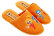 Детские оранжевые войлочные тапочки БЕЛСТА украшены Симкой и Ноликом - 1