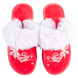 Children's slippers BELSTA velour with fur lapel - 2