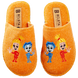 Детские оранжевые войлочные тапочки БЕЛСТА украшены Симкой и Ноликом - 2