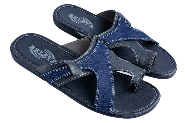 Men's eco leather slippers BELSTA - 1