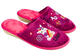 Детские тапочки БЕЛСТА из бордового велюра с вышивкой Единорожка в соцсетях - 1