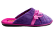 Женские закрытые тапочки БЕЛСТА из фиолетового велюра украшены розовым атласным бантиком - 3