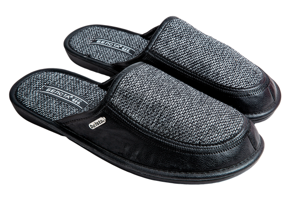 Men's closed textile slippers BELSTA - 1