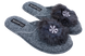 Женские закрытые тапочки БЕЛСТА из серого войлока украшены мехом - 1