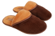 Жіночі махрові капці БЕЛСТА на тонкій підошві з мікропори коричневого кольору - 2
