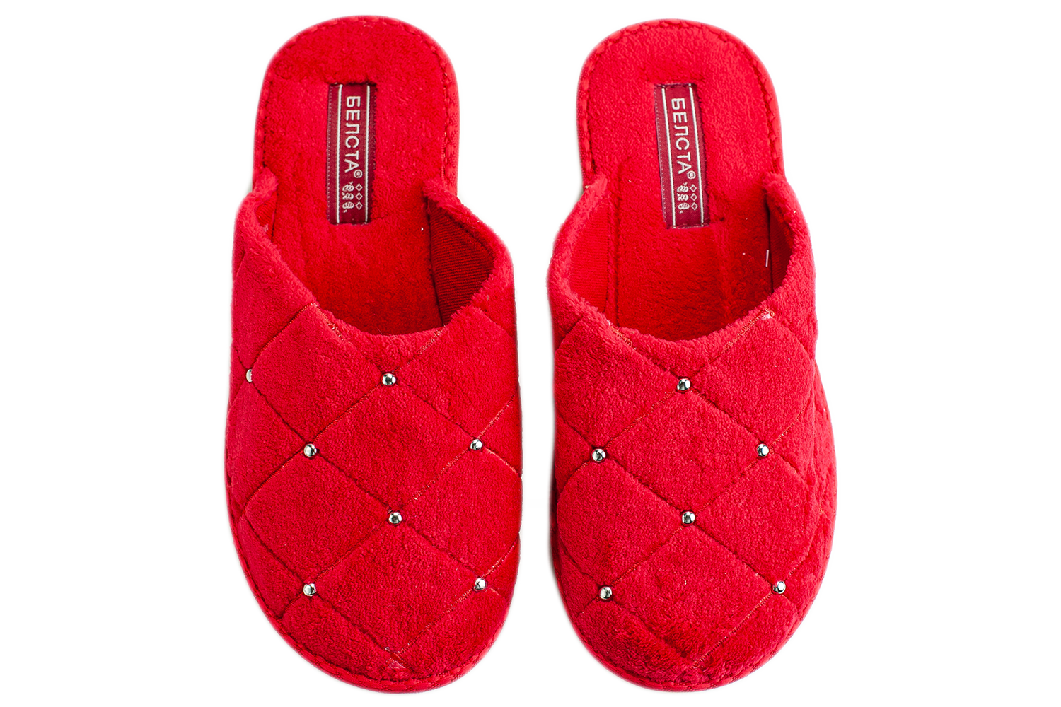 Women's closed terry slippers BELSTA - 2