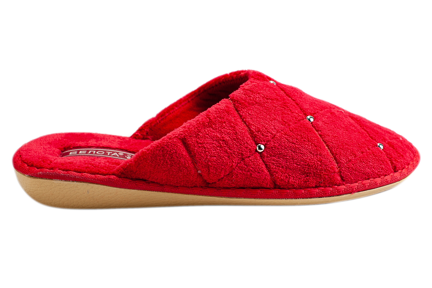 Women's closed terry slippers BELSTA - 3