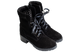 Жіночі демісезонні черевички БЕЛСТА із чорної натуральної замші - 1