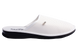 Мужские закрытые тапочки БЕЛСТА из белой перфорированной эко кожи украшены логотипом фабрики - 3