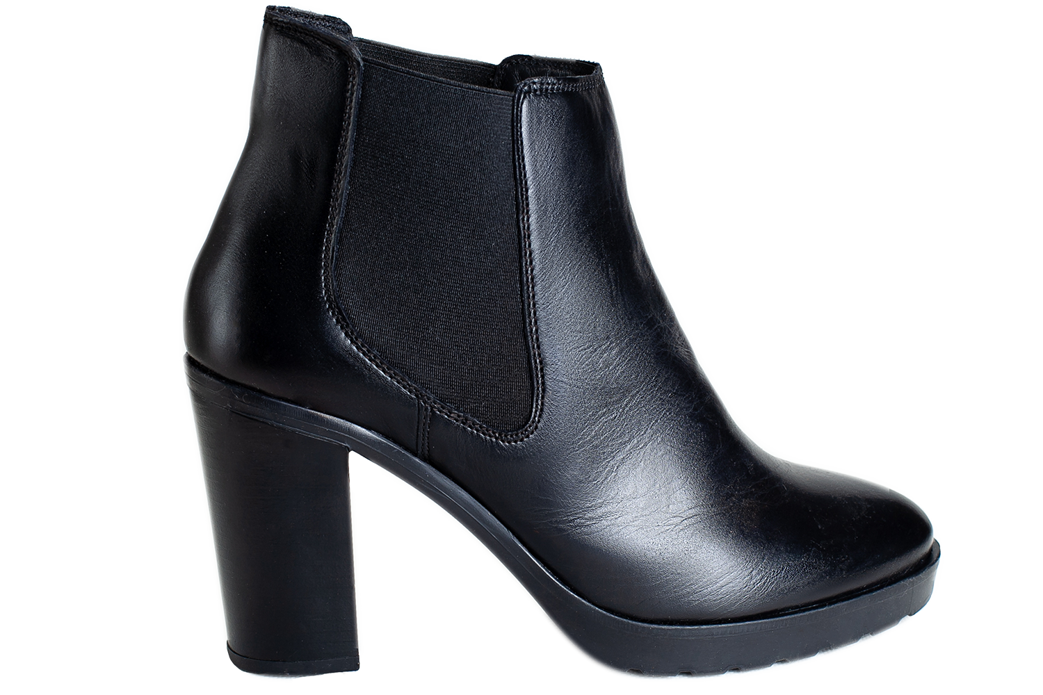 Женские демисезонные ботиночки БЕЛСТА из натуральной кожи чёрного цвета - 3