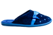 Женские закрытые тапочки БЕЛСТА из синего велюра украшены голубым атласным бантиком - 3
