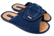 Мужские открытые тапочки БЕЛСТА из синего джинса на липучке - 1