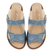 Женские летние шлепки цвета джинс на липучках Белста, Джинс, 36, Джинс