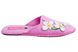 Женские закрытые тапочки БЕЛСТА из розового войлока украшены аппликацией цветочков и вышивкой - 3