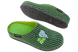Женские закрытые тапочки БЕЛСТА из зелёного войлока украшены вышивкой гроны Винограда - 4
