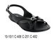 Women's eco leather sandals with strap BELSTA - 1