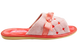 Женские открытые тапочки БЕЛСТА из велюра розового цвета украшены коралловым бантиком и вышивкой - 3