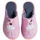 Женские закрытые тапочки БЕЛСТА из розового велюра украшены вышивкой Балерины - 4