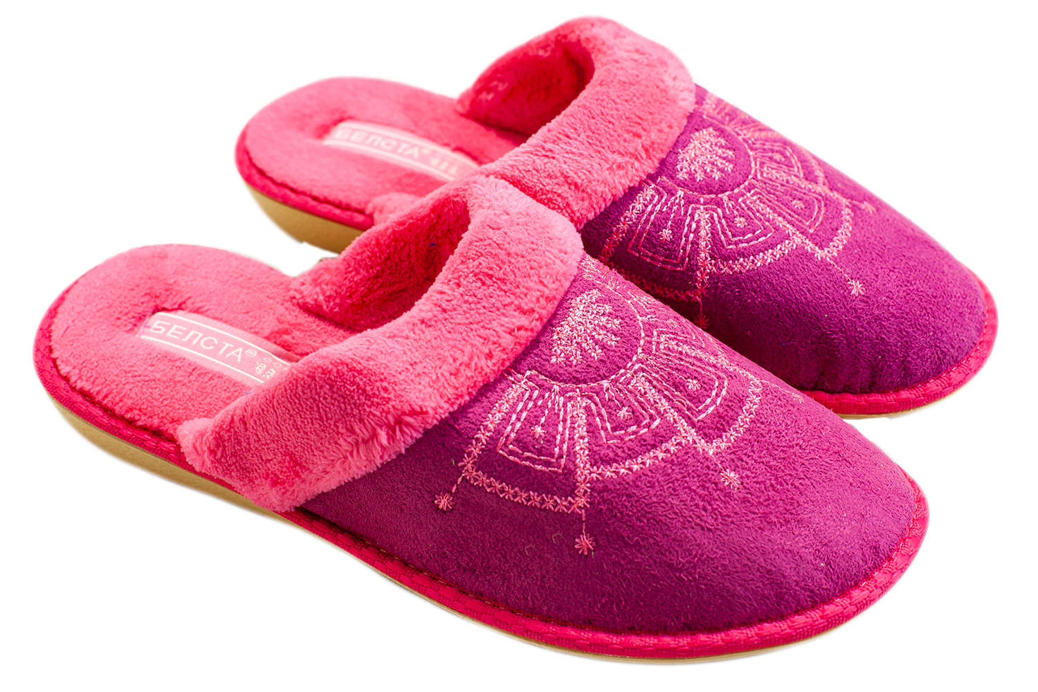 Women's closed slippers BELSTA suede - 1