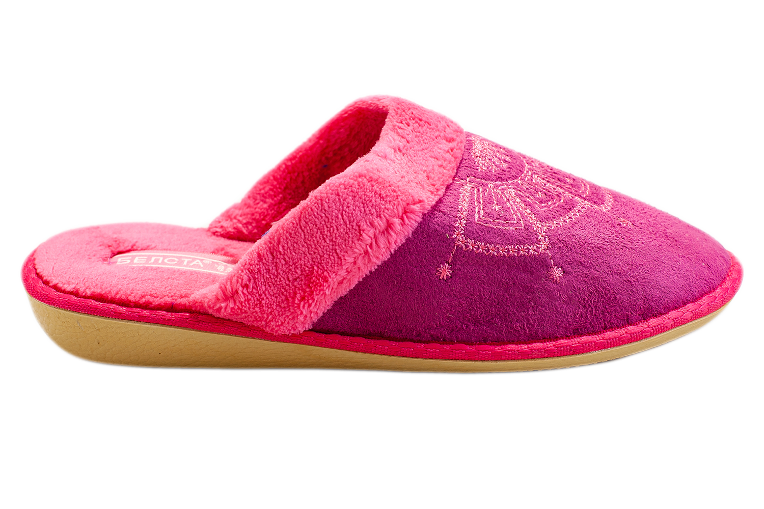 Women's closed slippers BELSTA suede - 3