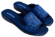 Жіночі відкриті капці БЕЛСТА з темно-синього текстилю прикрашені візерунковою вишивкою - 1