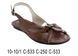 Women's eco leather sandals with strap BELSTA - 1
