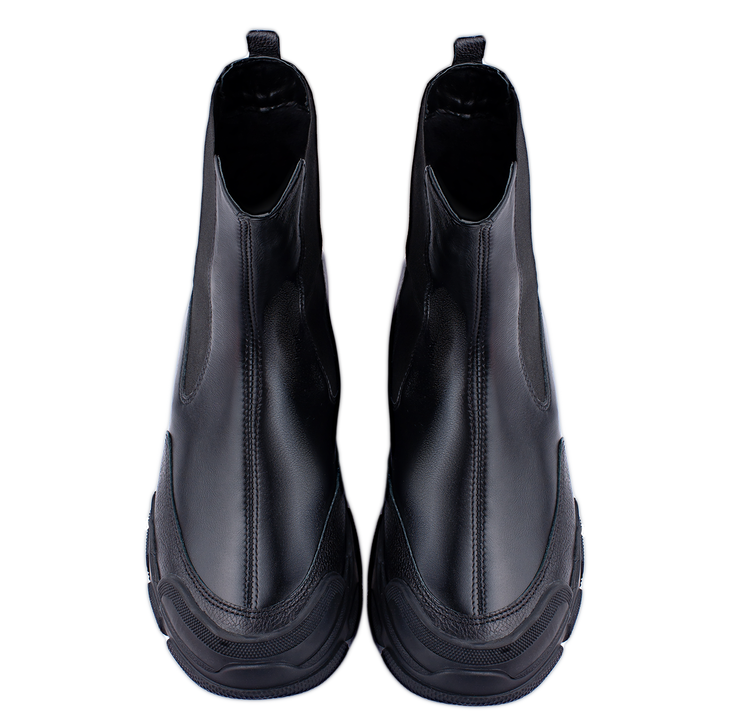Женские демисезонные ботиночки БЕЛСТА из натуральной кожи чёрного цвета - 2