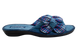 Женские открытые тапочки БЕЛСТА из синего текстиля украшены сине - 3