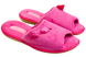 Женские открытые тапочки БЕЛСТА из розовой махры украшены бантиком - 1